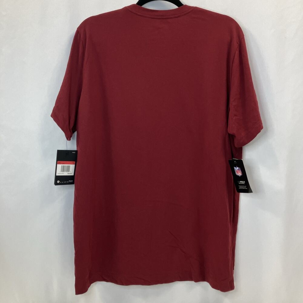 Washington Football Redskins NFL Nike Tee T Shirt Mens L Burgundy Short Sleeve - Picture 3 of 7
